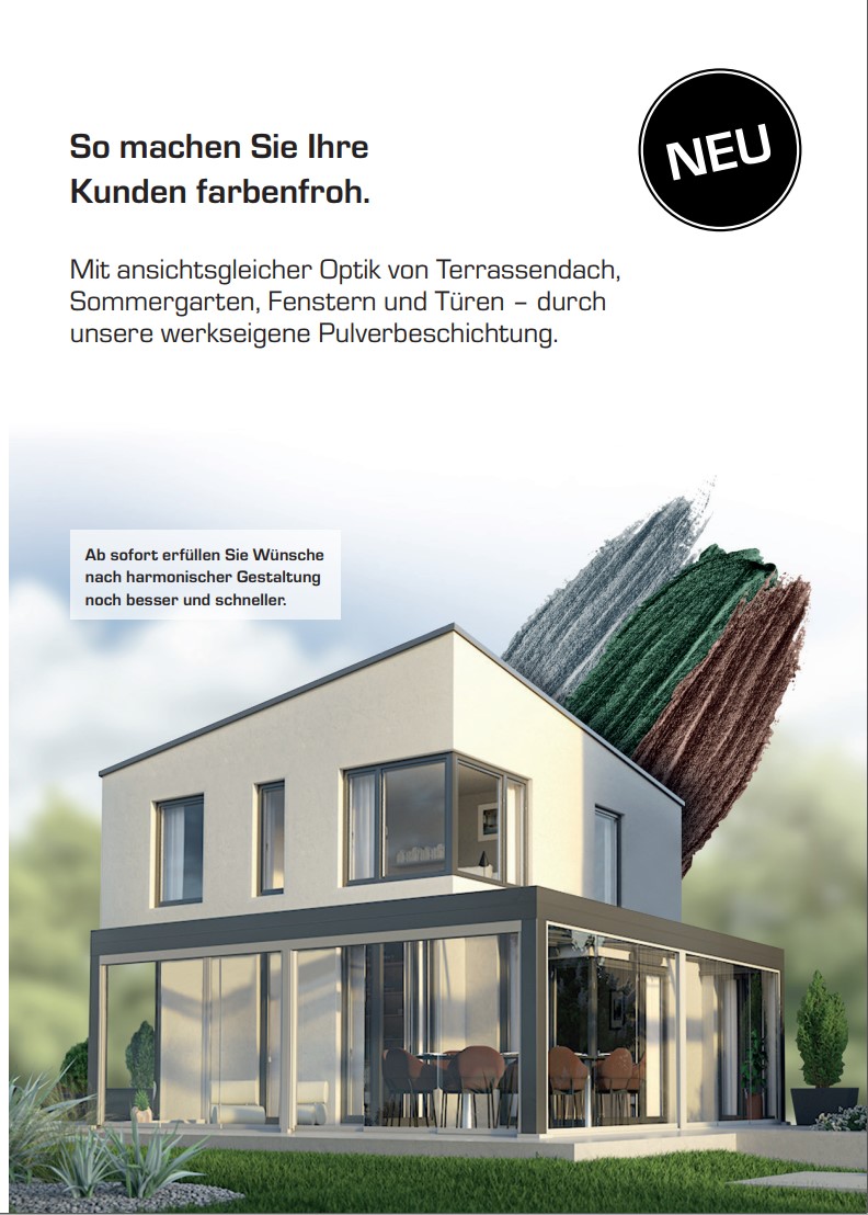 Farbkollektion Glasterrassendächer - Altermann 2022